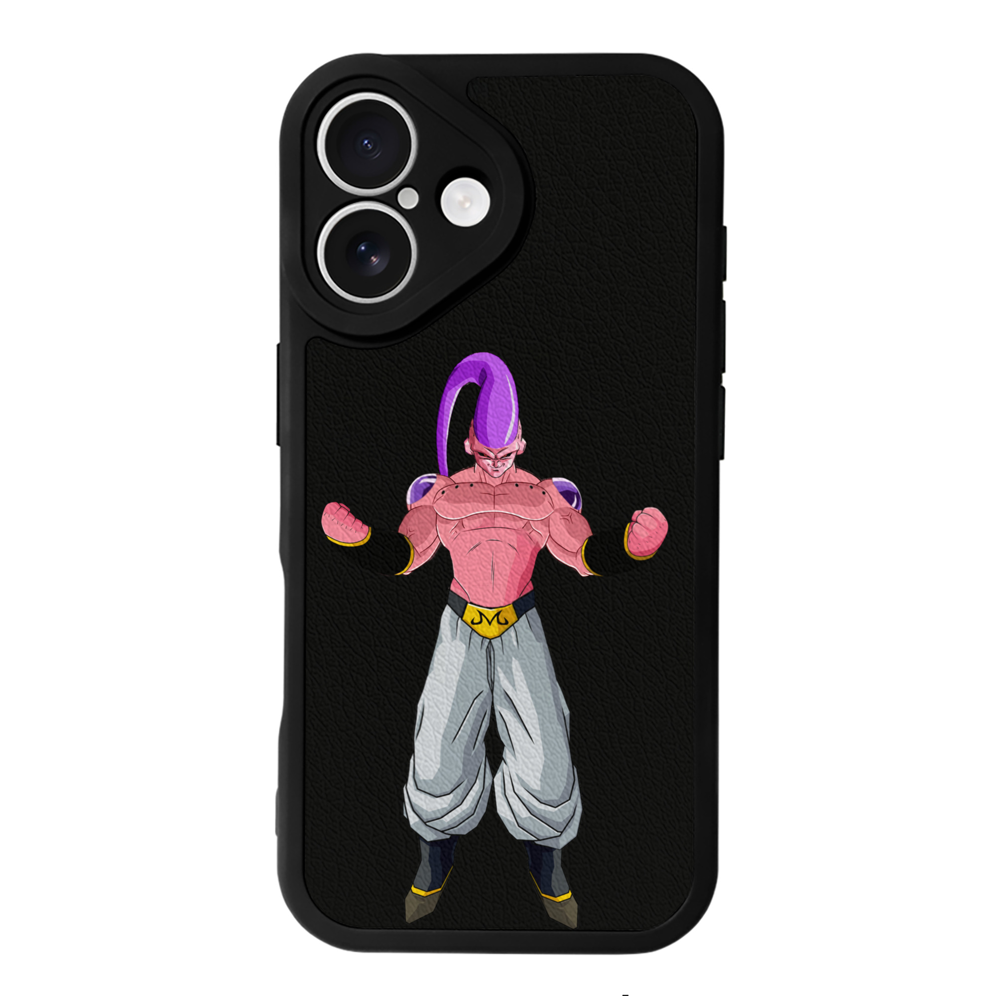 （画像用） ドラゴンボール 魔人ブウ DRAGON BALL Majin Buu 【iPhone 16シリーズ対応】シリコンスマホケース（レザー調） 材質：シリコン